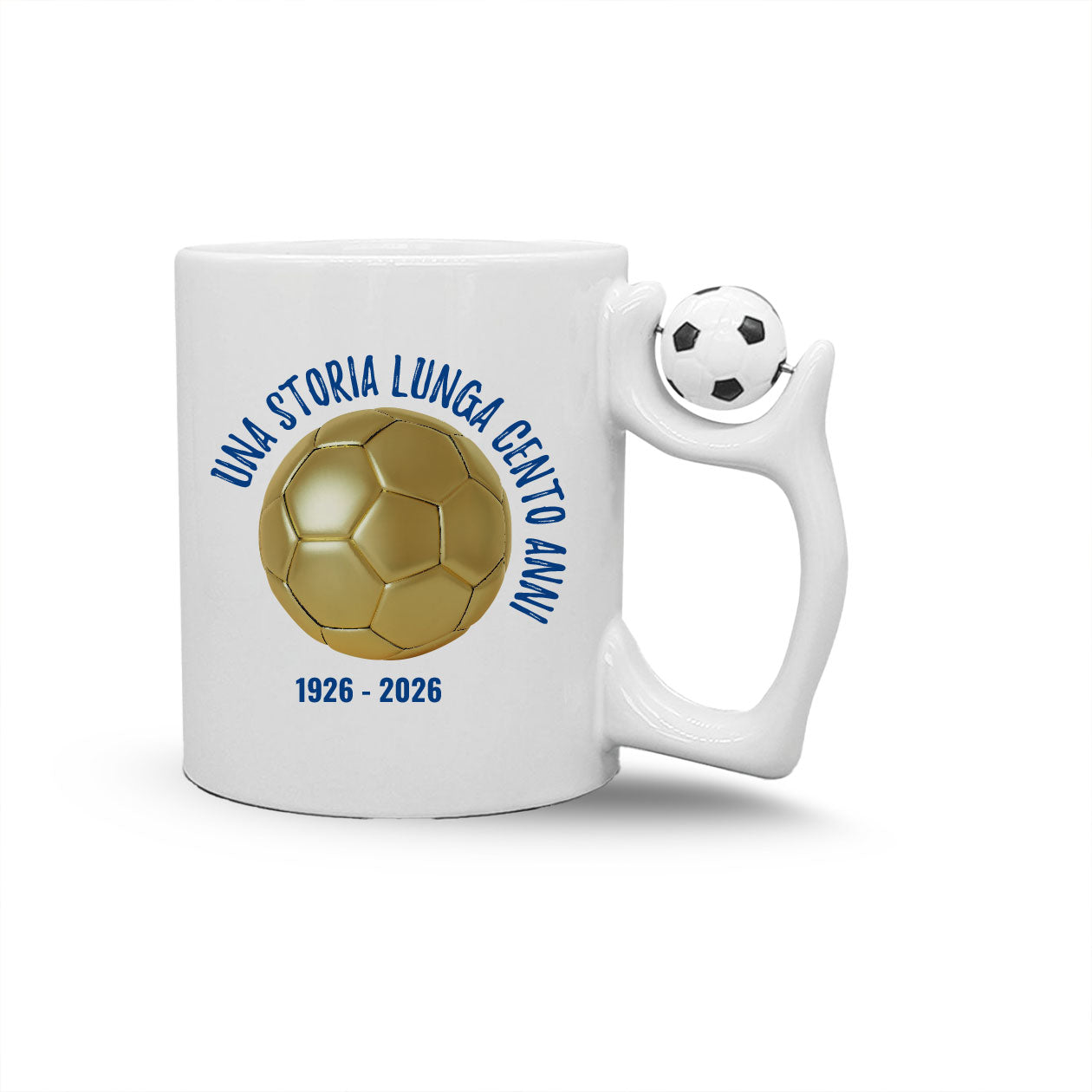 Una storia lunga cento anni - Tazza mug con manico pallone