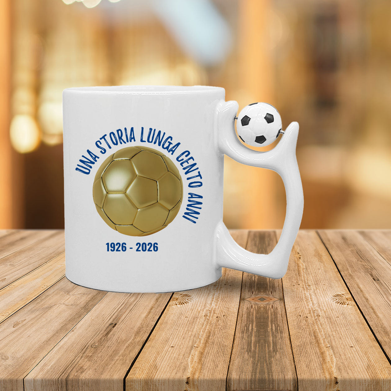 Una storia lunga cento anni - Tazza mug con manico pallone