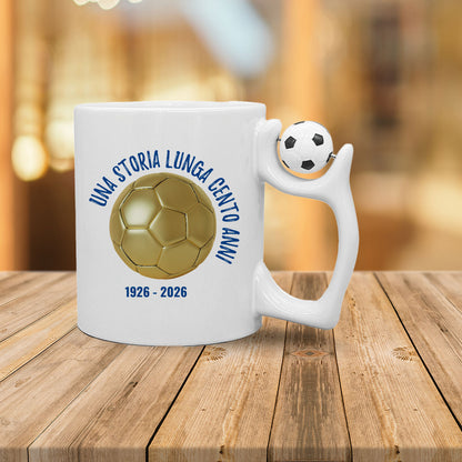 Una storia lunga cento anni - Tazza mug con manico pallone