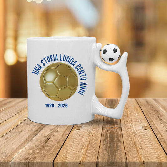 Una storia lunga cento anni - Tazza mug con manico pallone