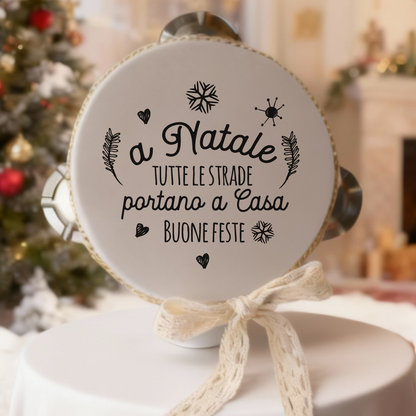 Natale a casa nostra - Set da 10 Tamburelli - personalizzati