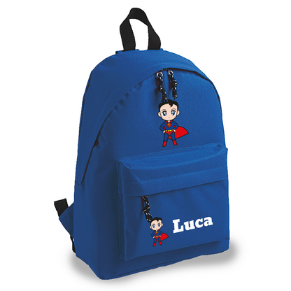 Super - zaino scuola - personalizzato con nome