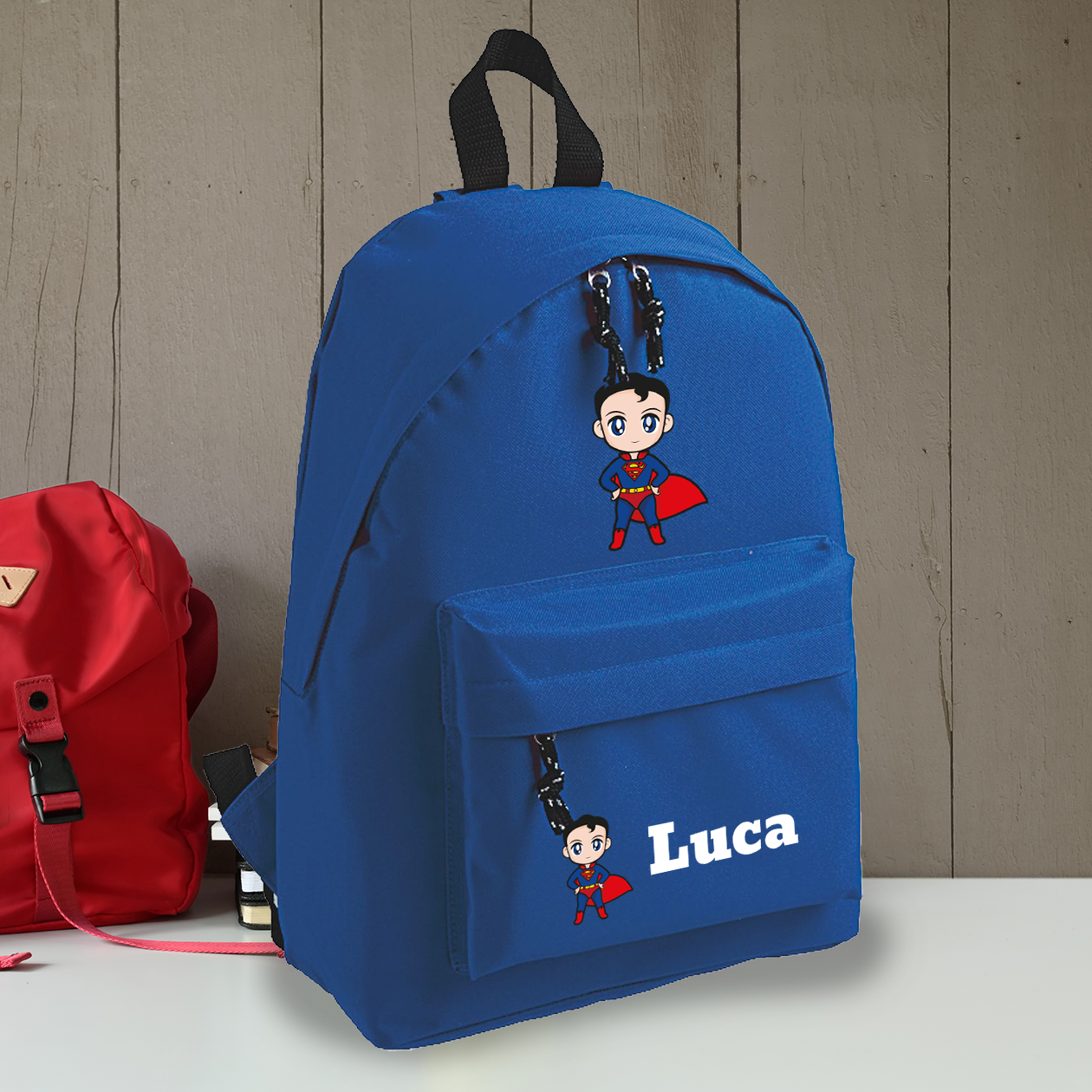 Super - zaino scuola - personalizzato con nome