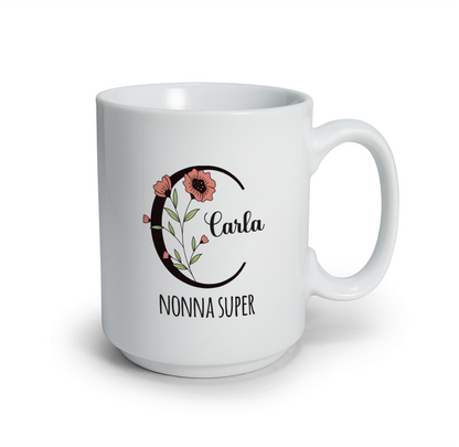 Nonna Super - Tazza mug - personalizzata con nome