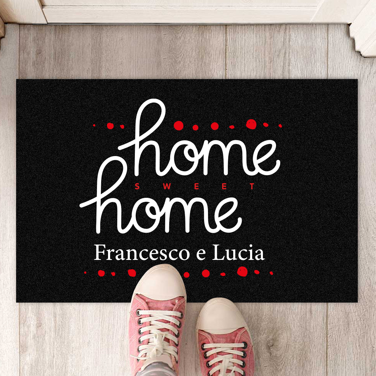 Home home - Tappeto - personalizzato con nomi