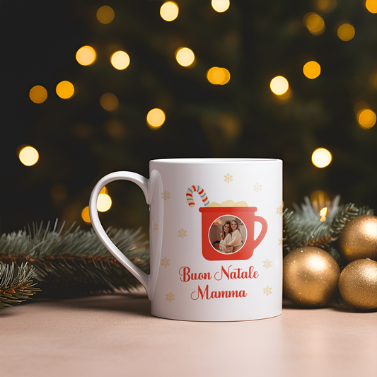 Sweet Christmas - Tazza mug - idea regalo Natale - personalizzata con nome foto