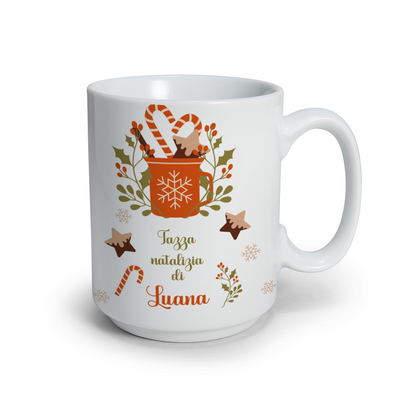 Tazza Natalizia - Tazza mug - idea regalo Natale - personalizzata con nome