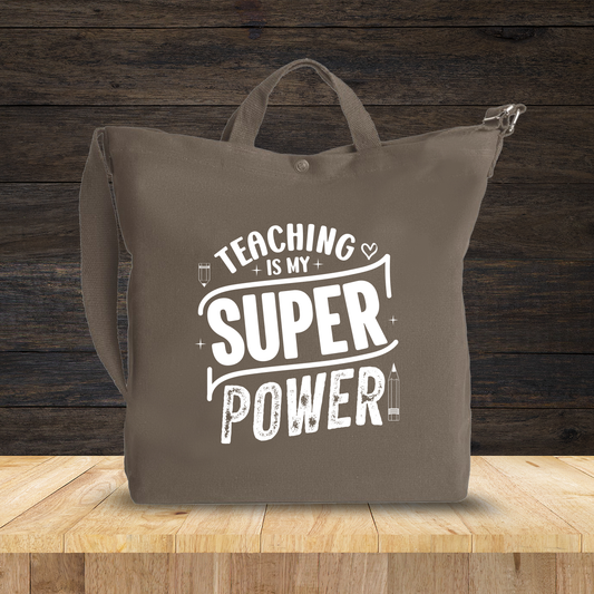 Teaching is my super power - Borsa da Donna in Tela