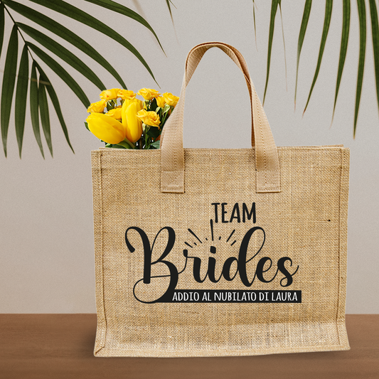 Team brides - Borsa Mare - personalizzata con nome - idea regalo addio al nubilato