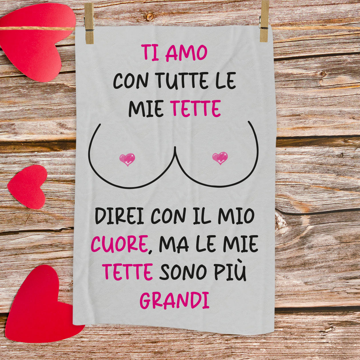 Direi con il mio cuore - plaid in pile