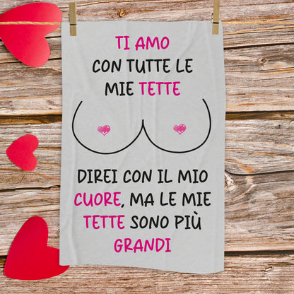 Direi con il mio cuore - plaid in pile