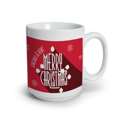 Red Christmas - Tazza mug - idea regalo Natale - personalizzata con nomi