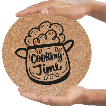 Cooking time - Set da 3 pezzi Sottopentola in sughero naturale 19cm