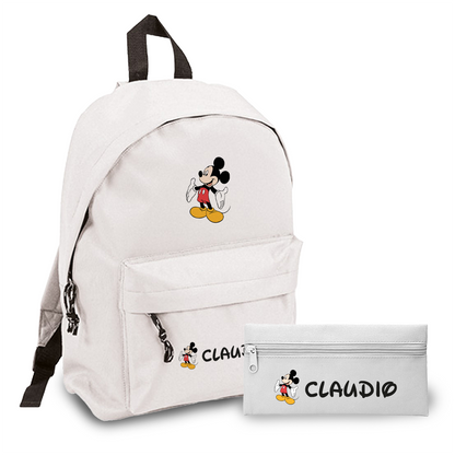 Mouse - Zaino + Portapenne - personalizzati con nome