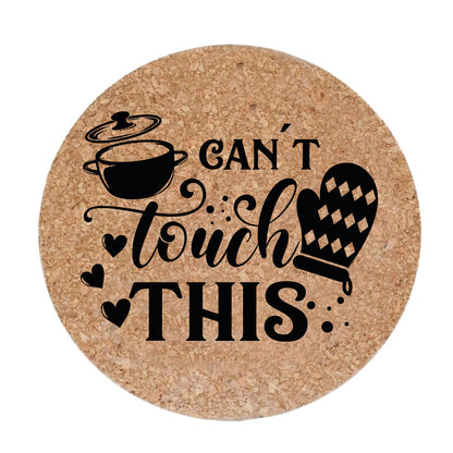 My kitchen my rules - Set da 3 pezzi Sottopentola in sughero naturale 19cm