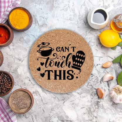 My kitchen my rules - Set da 3 pezzi Sottopentola in sughero naturale 19cm