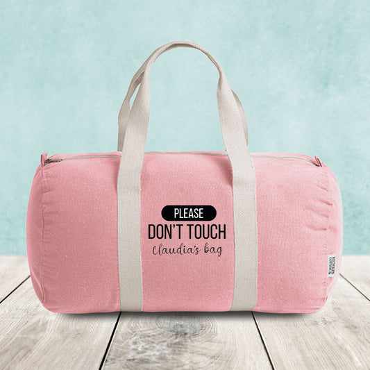 Please don't touch my bag - Borsa da palestra - personalizzata con nome