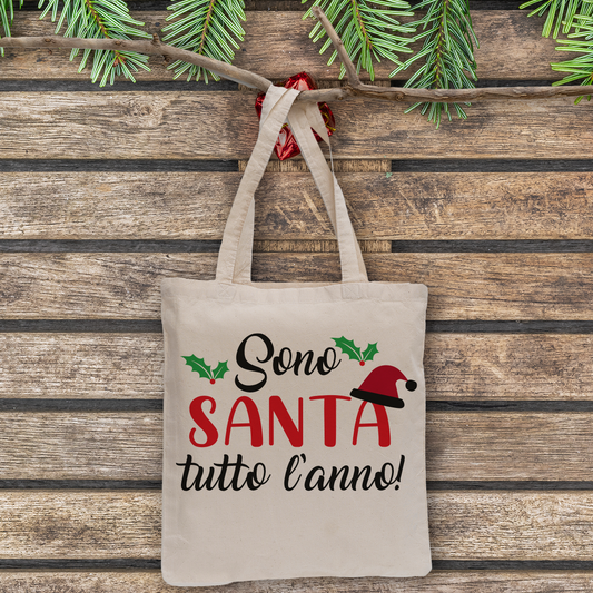 Sono santa tutto l'anno - Shopper In Cotone