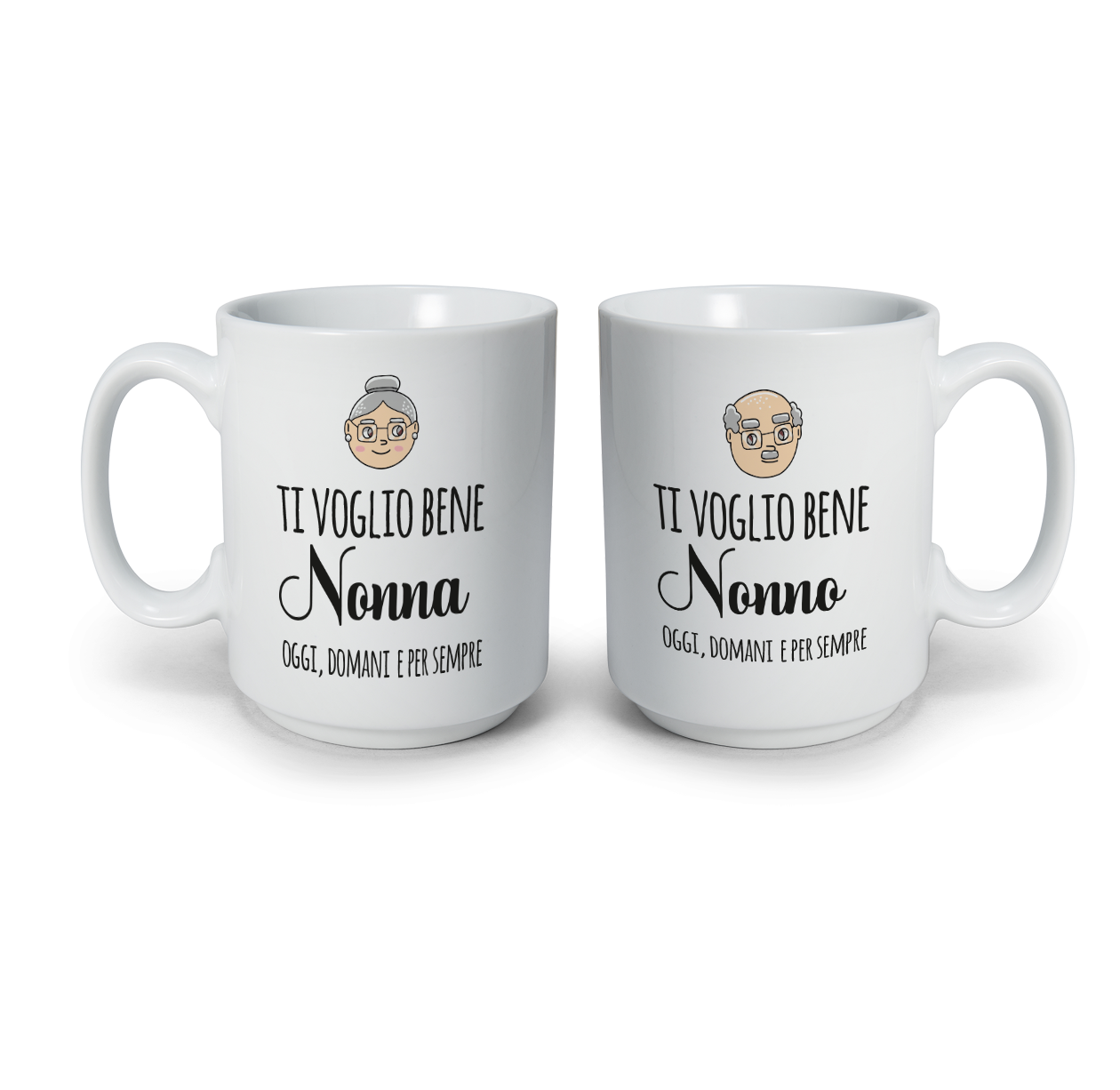 Nonni vi voglio bene - Coppia tazze Mug