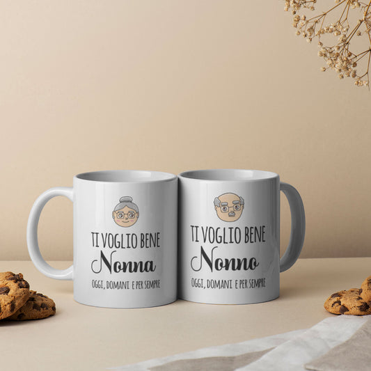 Nonni vi voglio bene - Coppia tazze Mug