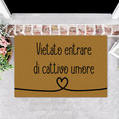 Vietato entrare di cattivo umore - Tappeto