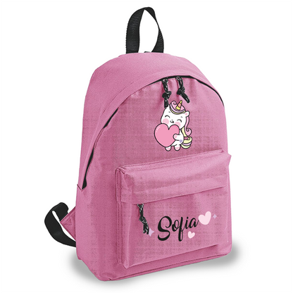 Baby unicorn - zaino scuola - personalizzato con nome