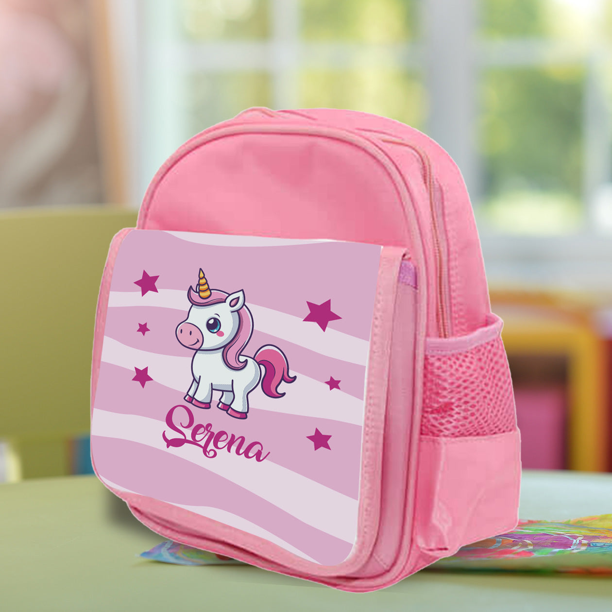 Unicorn - zaino - personalizzato con nome