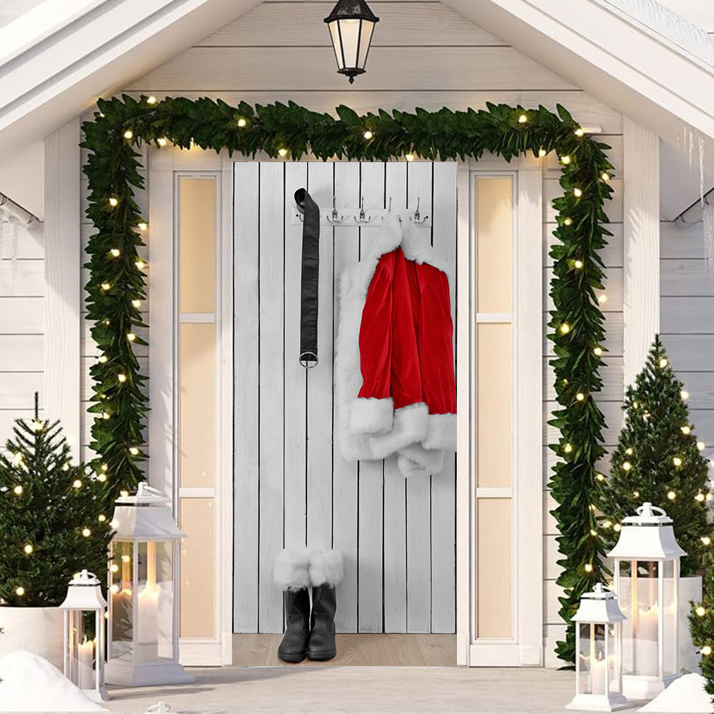 Kit santa - Copertura Porta Natale - Sfondo Porta d'ingresso