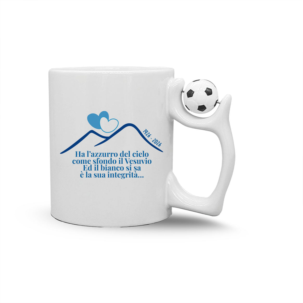 L'azzurro del cielo - Tazza mug con manico pallone
