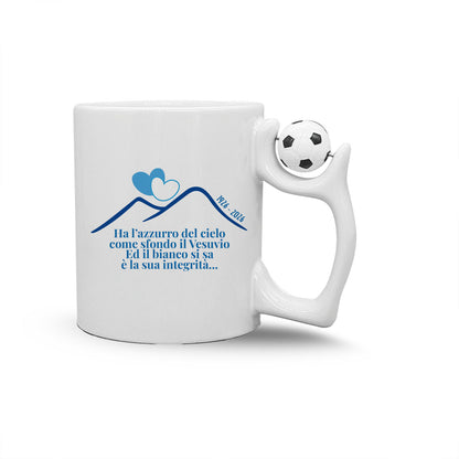 L'azzurro del cielo - Tazza mug con manico pallone