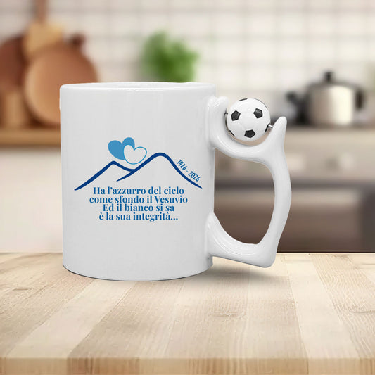 L'azzurro del cielo - Tazza mug con manico pallone