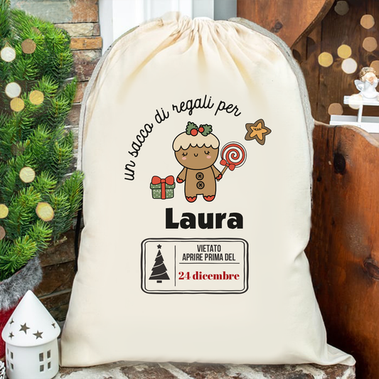 Un sacco di regali per... - Sacchetto - personalizzato con nome