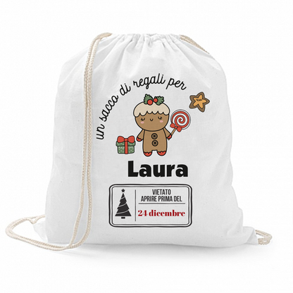Un sacco di regali per... - Sacchetto - personalizzato con nome