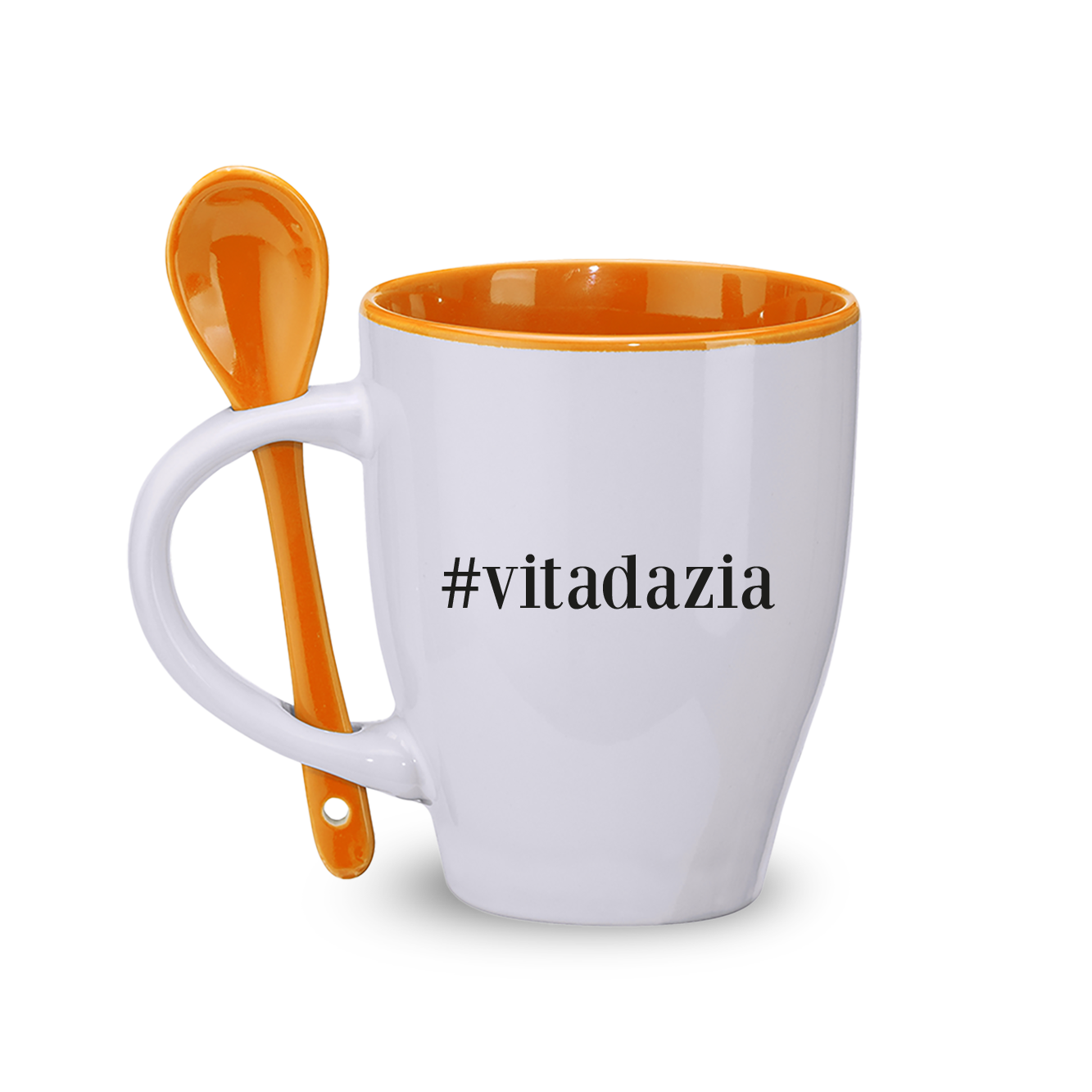 #vitadazia - Tazza con cucchiaio