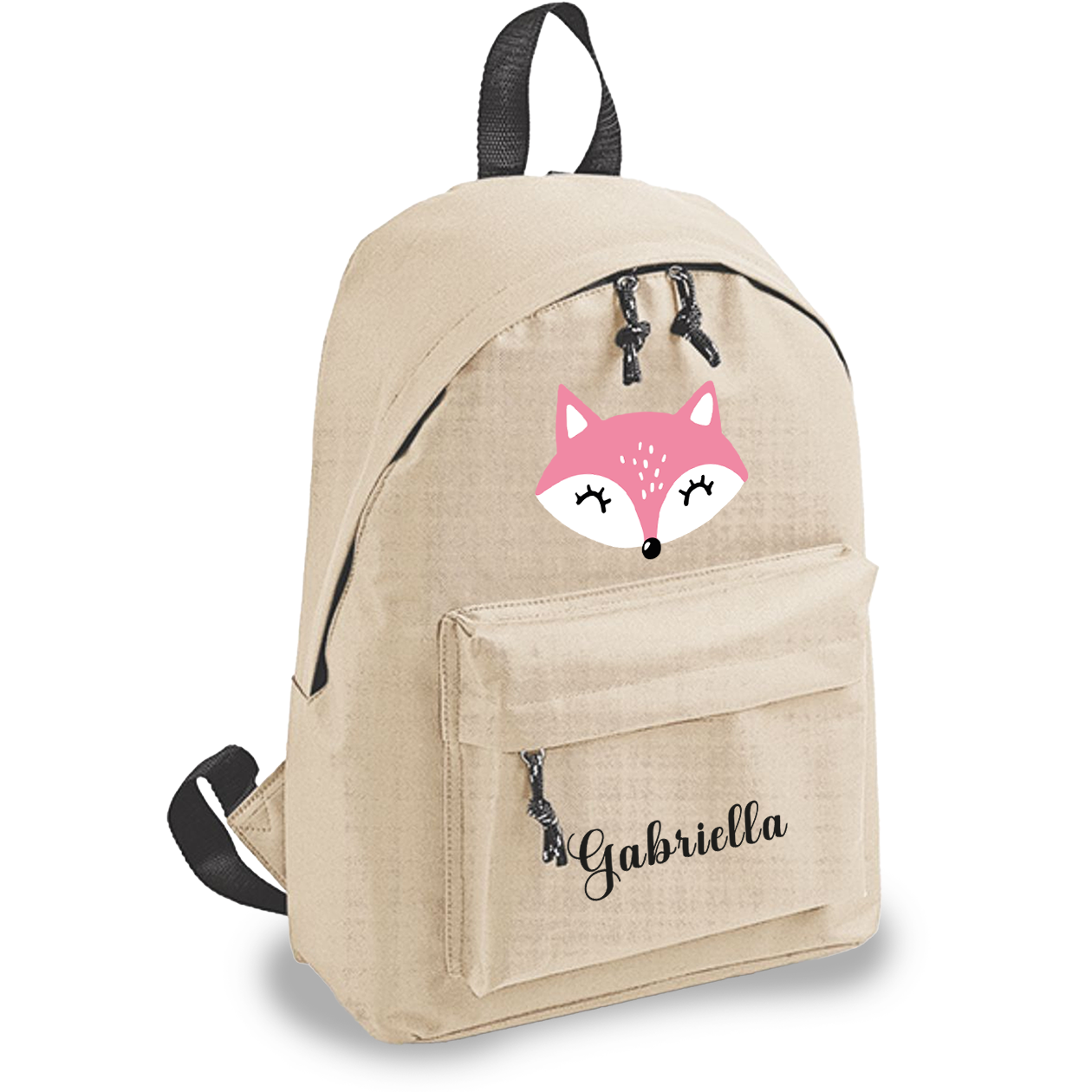 Fox - zaino scuola - personalizzato con nome