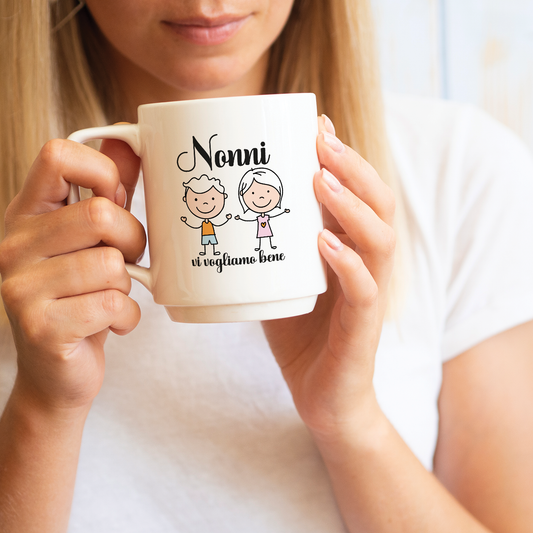Nonni vi vogliamo bene - Tazza mug