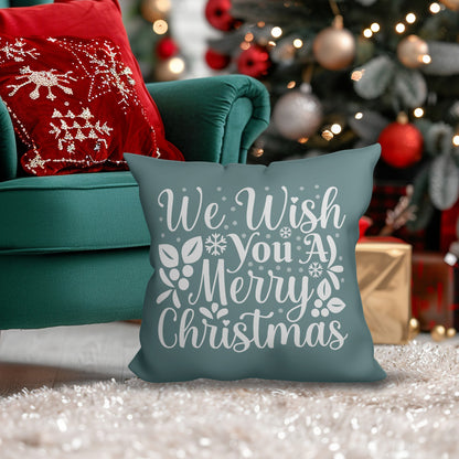 We wish you a merry christmas - Cuscino Personalizzato - idea regalo Natale