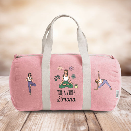 Yoga vibes - Borsa da palestra - personalizzata con nome