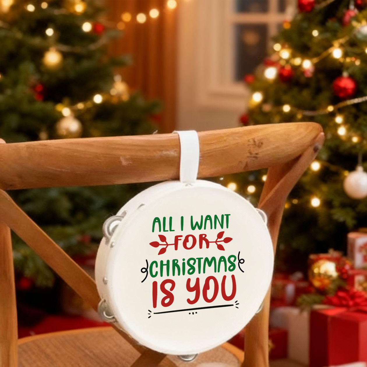 All I want for Christmas - Set da 10 Tamburelli