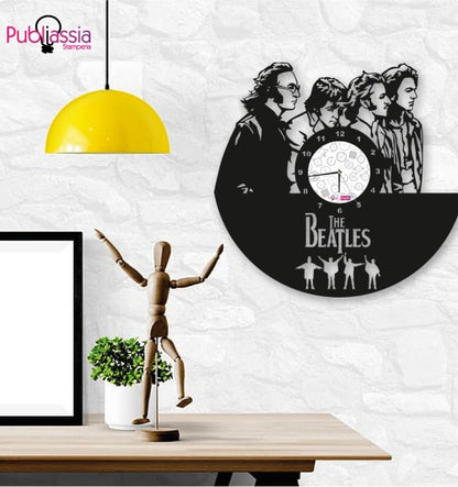The Beatles - Orologio in vinile personalizzato