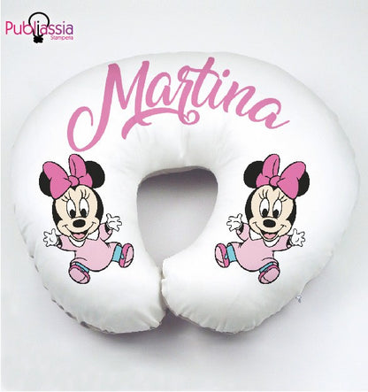 Minnie - cuscino allattamento personalizzato con nome