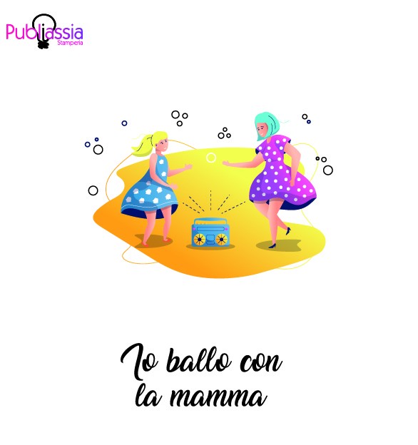 Io ballo con la mamma - Cassa Bluetooth in bamboo con luce - personalizzata - idea regalo festa della mamma