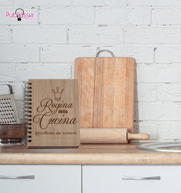 Ragina della cucina - Ricettario da Scrivere Copertina Personalizzato Ricette Idea Regalo Mamma