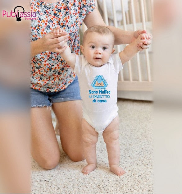 Ometto di casa - Tutina neonato - body personalizzato
