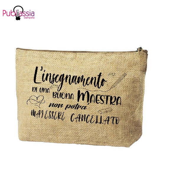 La mia maestra - Pochette personalizzata - idea regalo maestra