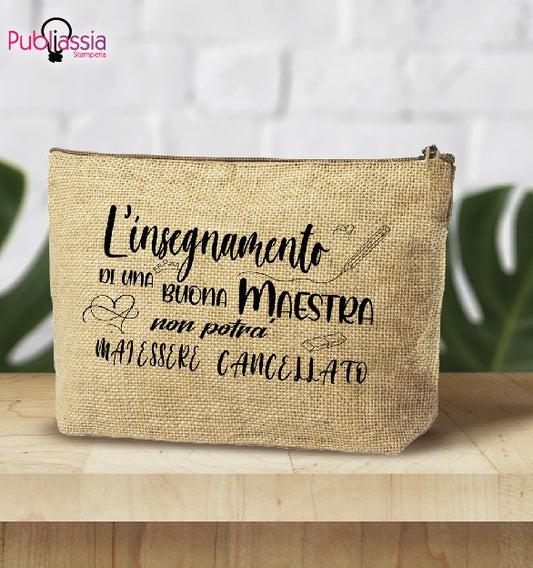 La mia maestra - Pochette personalizzata - idea regalo maestra