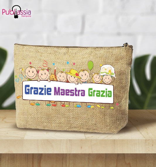 Grazie Maestra - Pochette personalizzata - idea regalo maestra