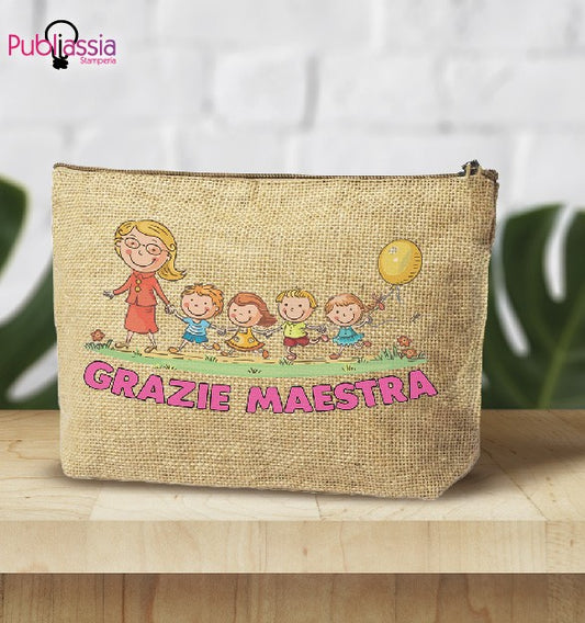 Maestra speciale - Pochette personalizzata - idea regalo maestra