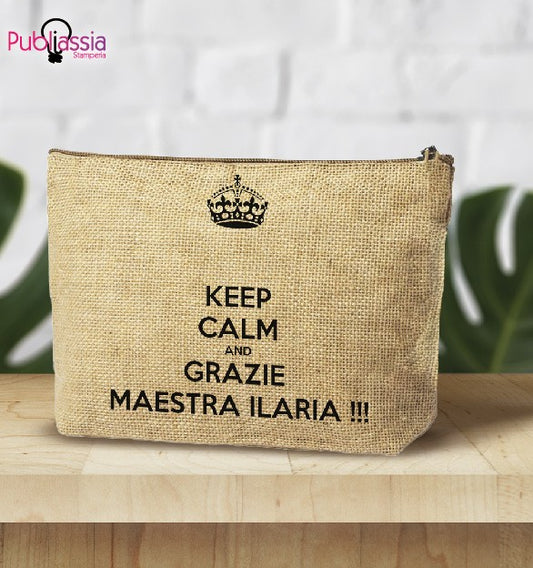 Grazie maestra - Pochette personalizzata - idea regalo maestra