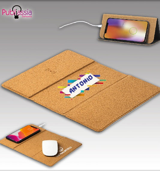 Colors - Tappetino Mouse caricatore wireless integrato pieghevole antiscivolo idea regalo